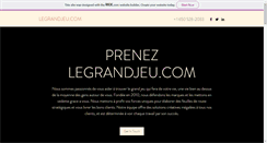 Desktop Screenshot of legrandjeu.com